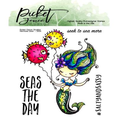 Picket Fence Studios Clear Stamps - Mermaid Dear